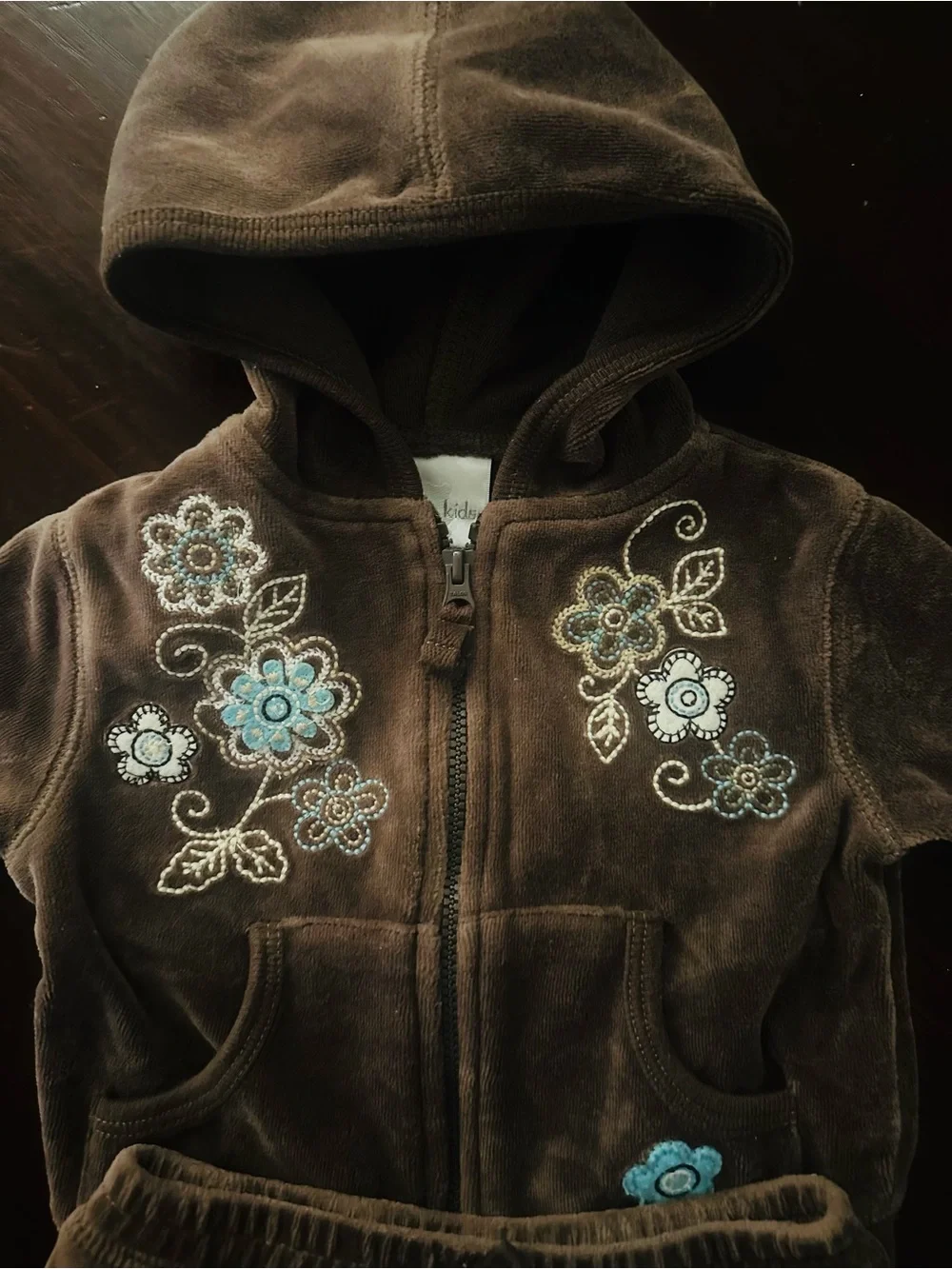 Baby Girl Koala Kids Velour Hoodie & Skirt 0-3 months